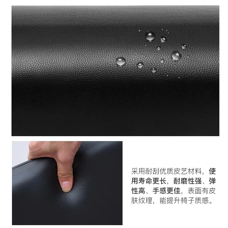 Office Boss Cowhide Computer Conference Staff Swivel Negotiation Front Desk Reception Leather Chair