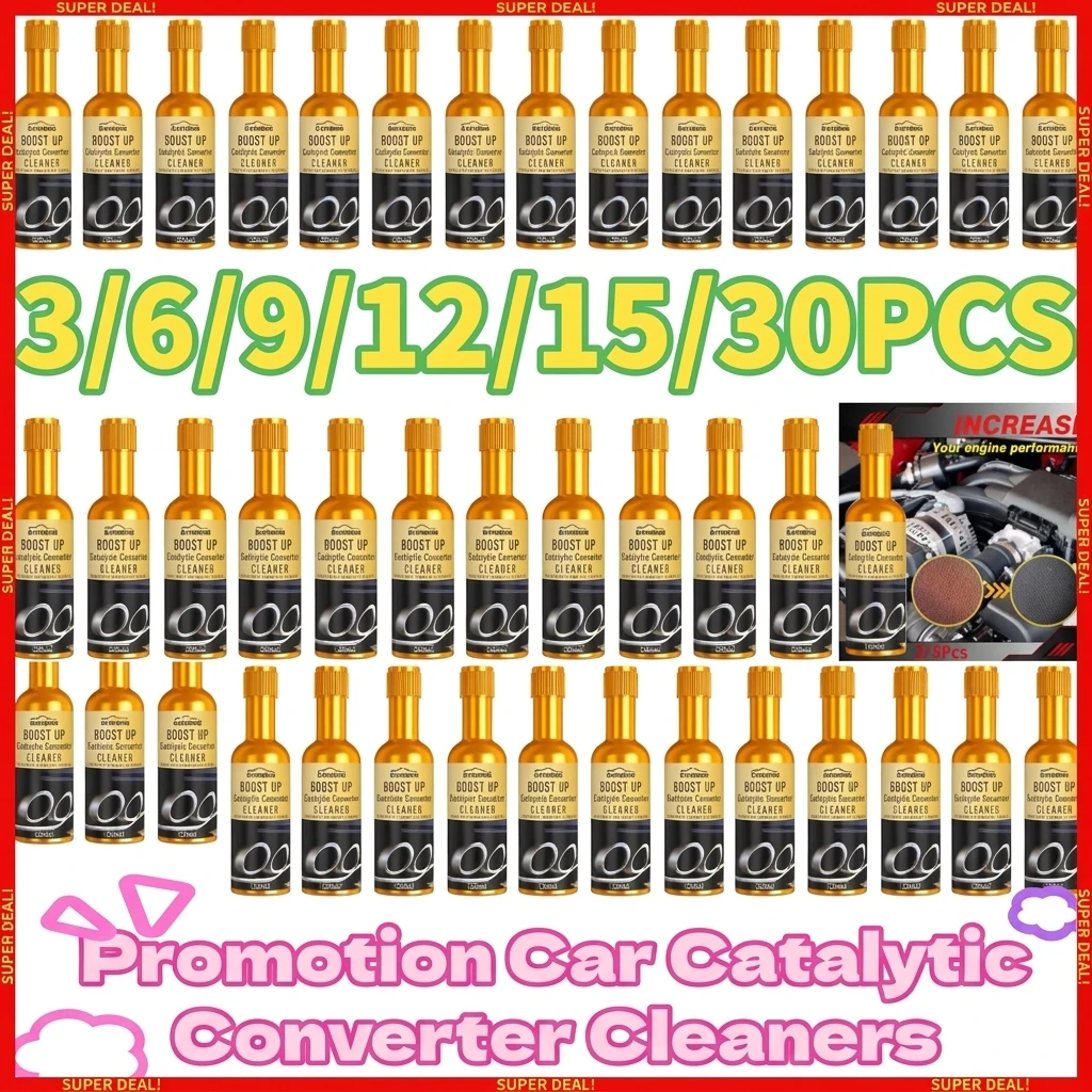 3/6/9/12/15/30PCS Promotion Car Catalytic Converter Cleaners To Automobile Engine CSV Clean Accelerators Automobile Cleaner