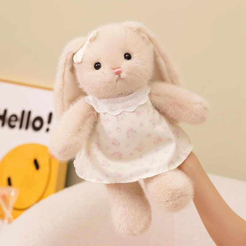 

Cute Lop Rabbit With Skirt Plush Toy Soft Stuffed Long Ears Fluffly Princess Bunny Doll Funny for Kids Girls Gifts Home Decor