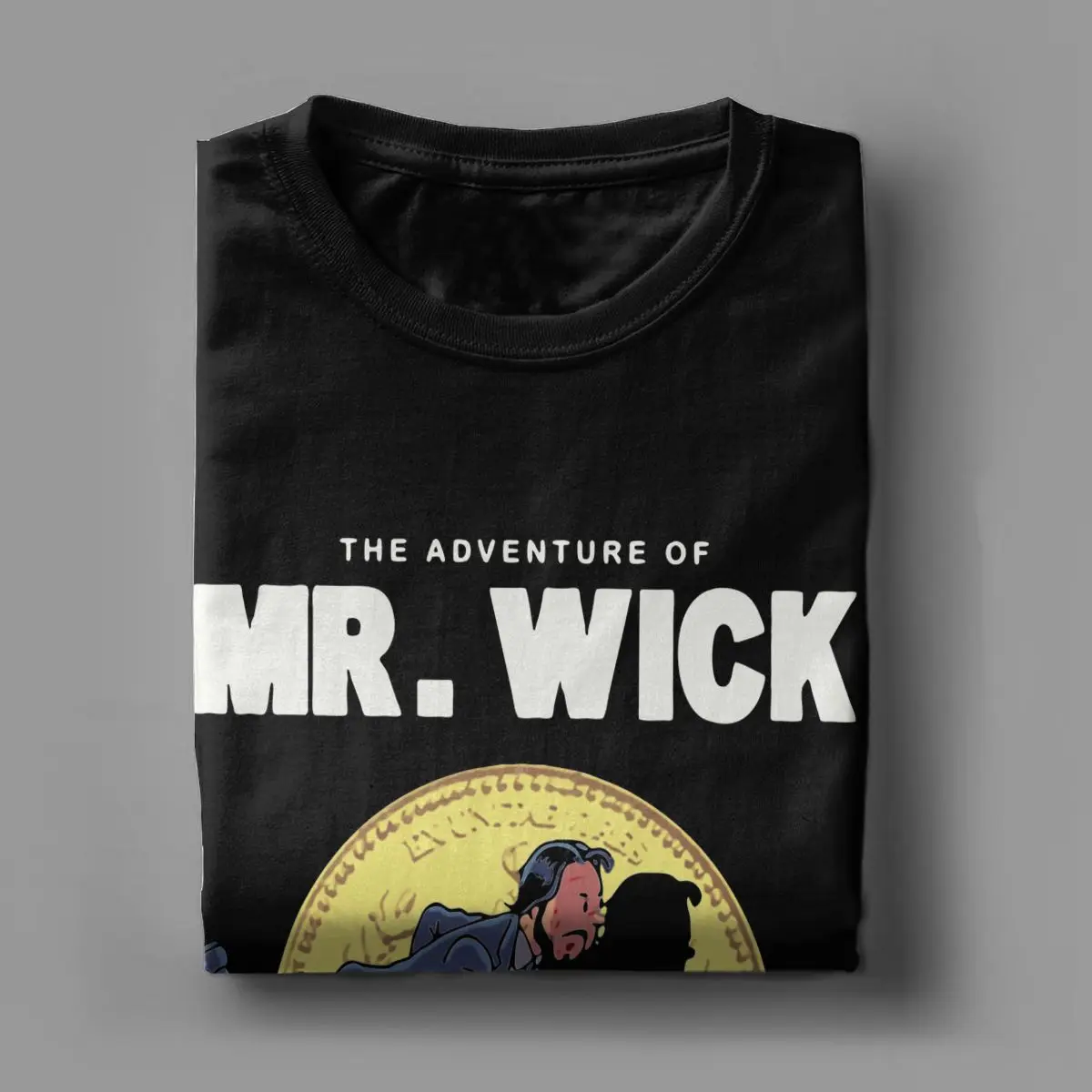 John Wick The Movies T Shirt Men\'s Cotton Vintage T-Shirts Crewneck Tees Short Sleeve Clothes New Arrival