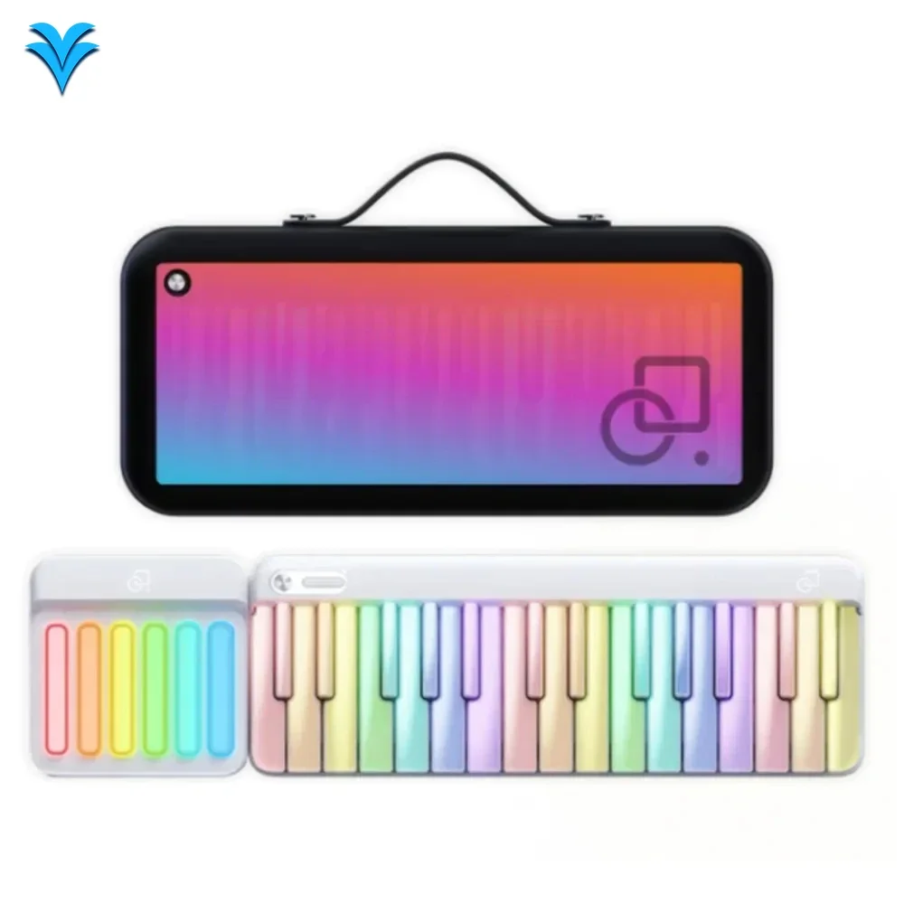 

New PopuPiano Intelligent Portable Piano MIDI Controller Intelligent LED Keyboard Power and Chord Mat
