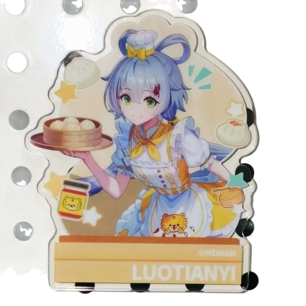 Cute Luo Tianyi Chef Theme Acrylic Stand Figure Cute Dim Sum Themed Virtual Singer Peripheral Decoration Collectible Fan Gift