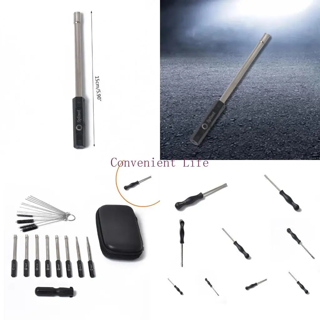 

L1EE Набор инструментов для регулировки карбюратора, устойчивый к истиранию, металл + пластик, 8 шт.