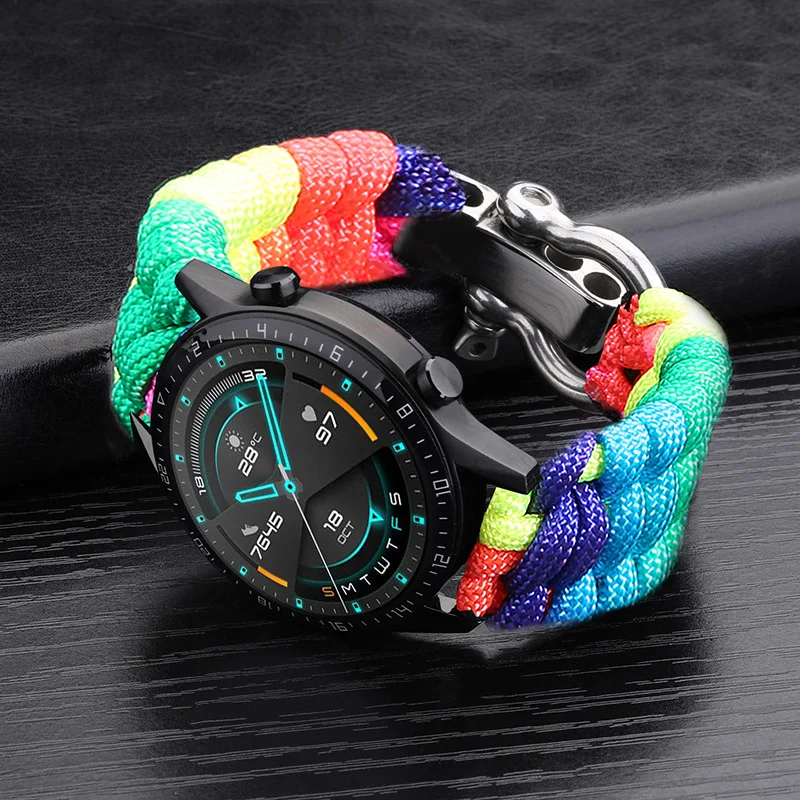20mm 22mm 24mm Weben Nylon Sport Uhrenarmband für Männer Frauen Universal Uhrenarmband Armband Zubehör mit Werkzeug – Detail 21
