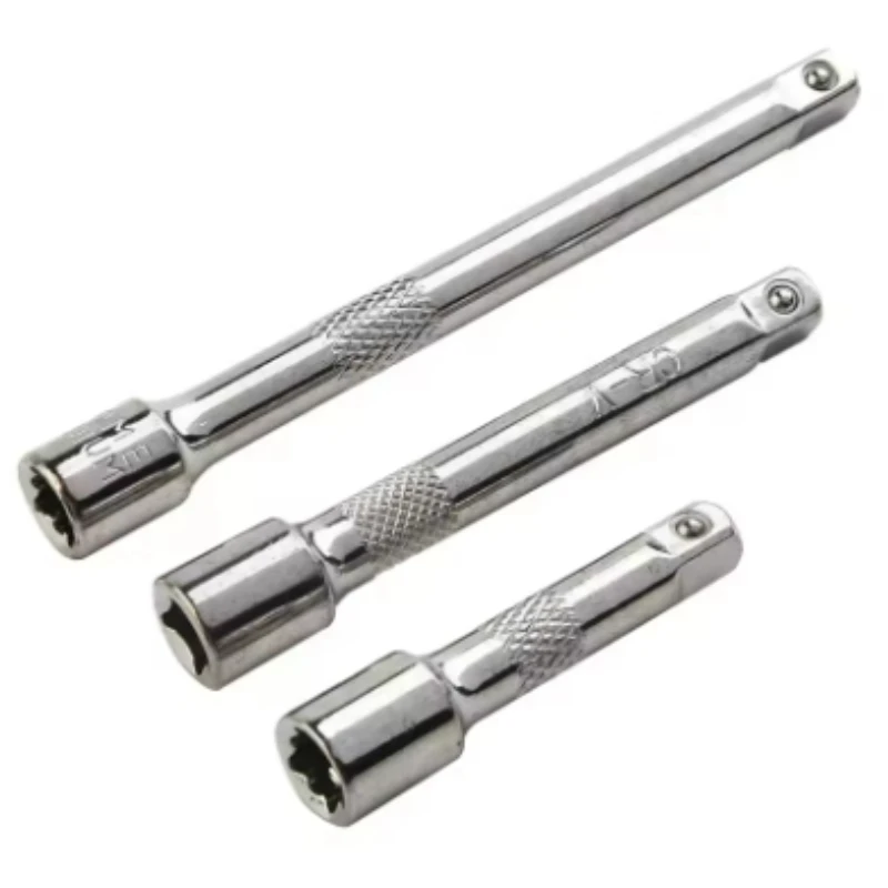 1/4 Inch Socket Ratchet Wrench Extension Bar Hand Tool Steering Sleeve Connecting Rod Socket Extender 50mm/75mm/100mm Length