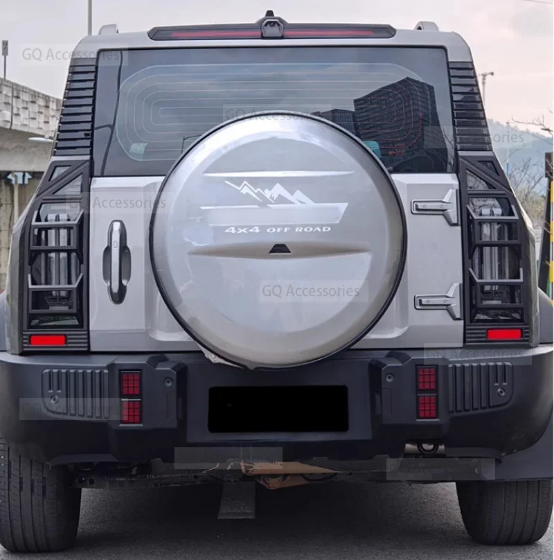 New！Car Full-size Spare Tire Cover Thickened Stainless Steel Rear Shell Fit for cherry Jetour Traveller T2 2023 2024 Jetour T2