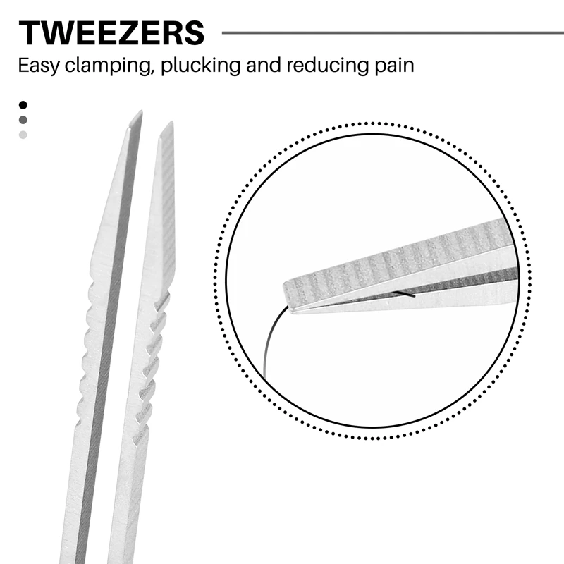 

2 Pack Mini Tweezers Titanium Portable Titanium Alloy EDC Tweezers Survival Camping Outdoor Travel Mini Tool