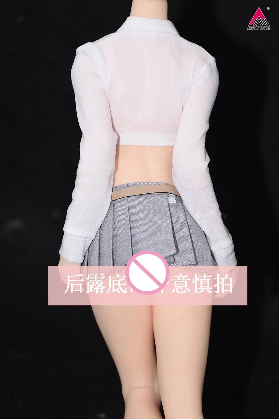 女の子のためのカスタマイズされた超短プリーツスカート,白いウエストのシャツ,12インチの女性の兵士のアクションフィギュアに適した服モデル,1:6