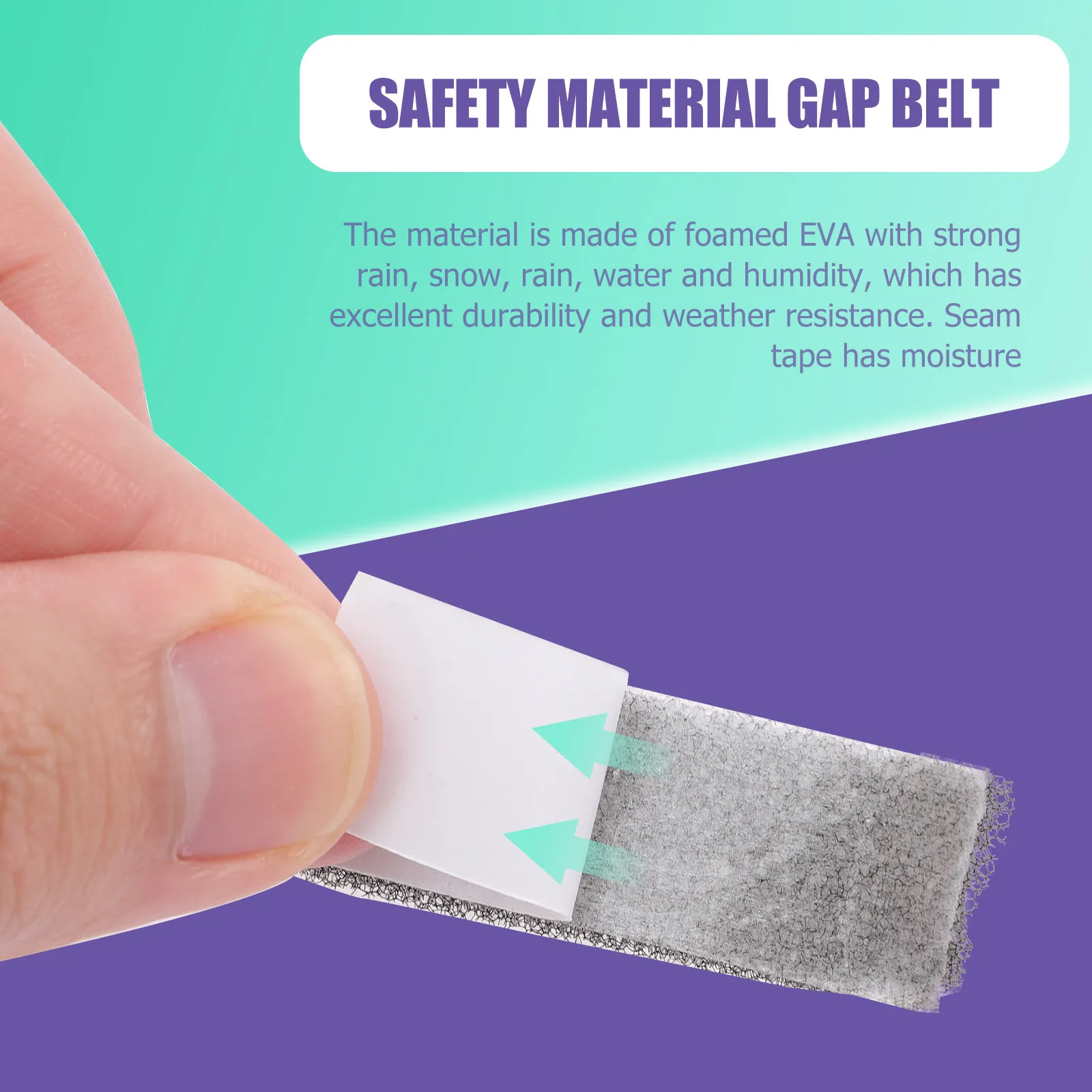 4 Rolls High-Durability Eva Weather Stripping Door Seal Strip for Noise Reduction Moisture Resistance Shock Absorption Door