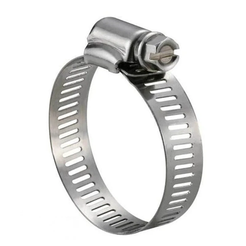 316 Customize Worm-Drive Adjustable Heavy Duty Hose Clamps 304 Stainless Steel Band Hose Clamp with Flanges for Exhaust Pipe