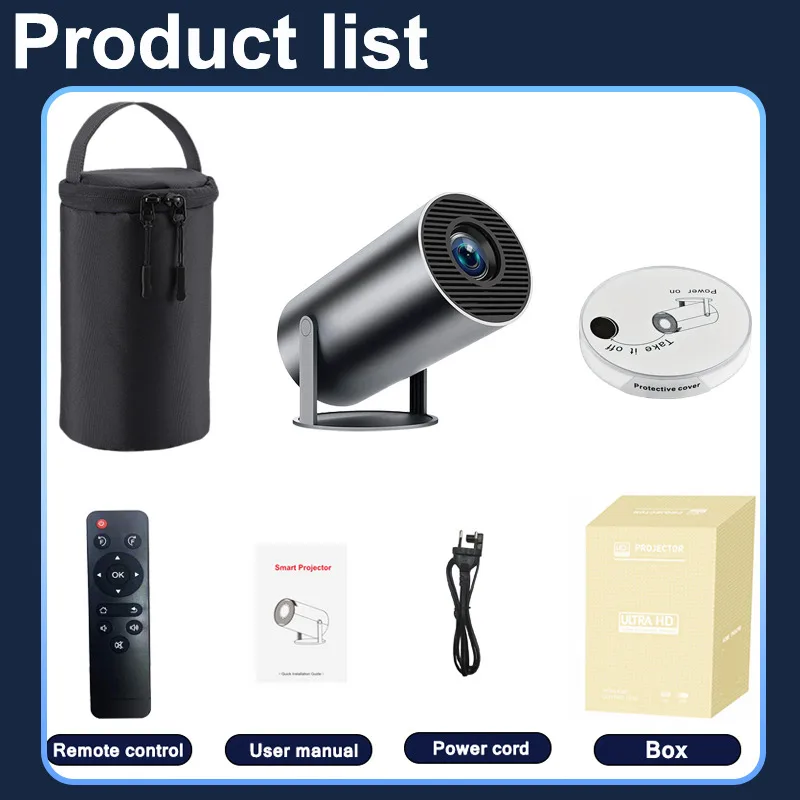 2025 DITONG HY300 Plus HD 4K جهاز عرض محمول 1280x720P أندرويد LED فيديو مسرح منزلي سينما صغيرة Proyector فيلم HY300pro