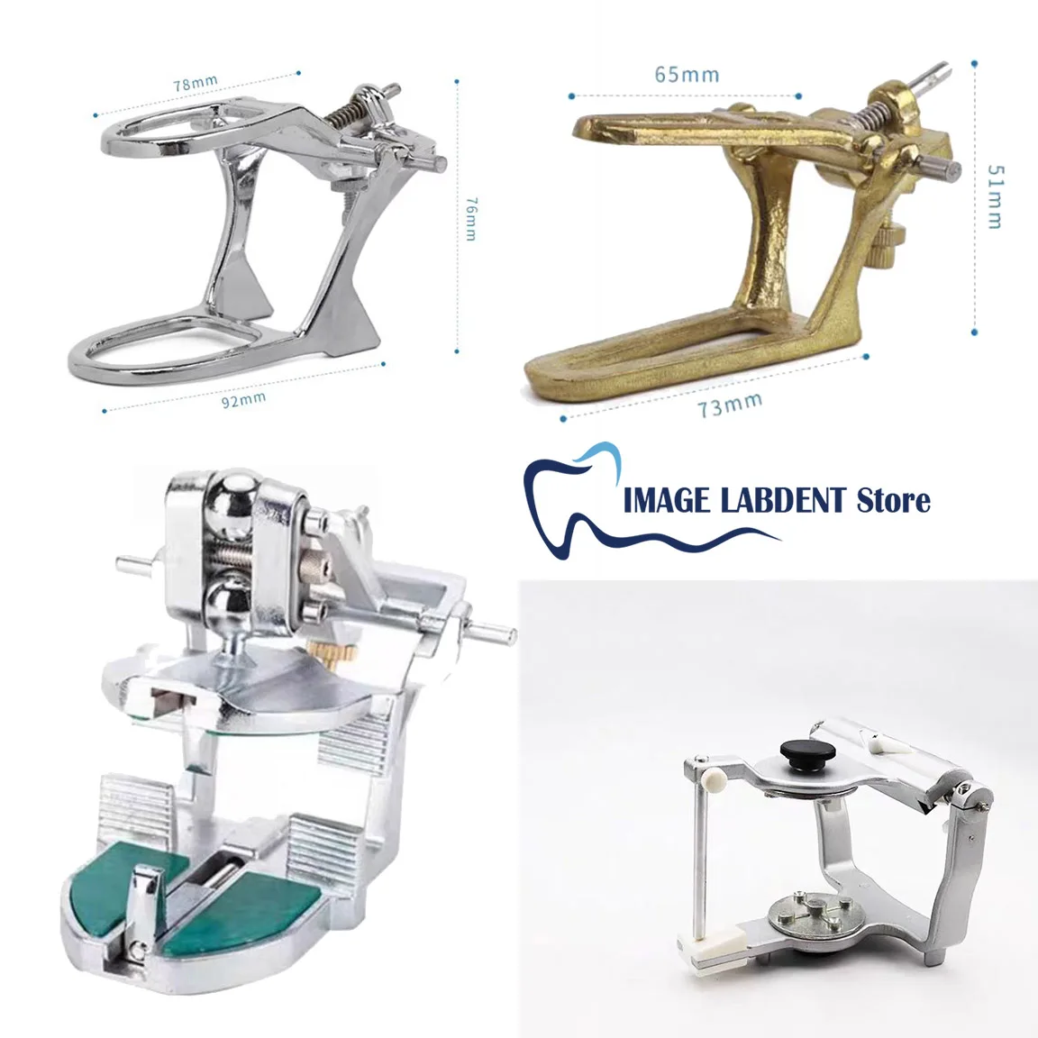 Dentistry Adjustable Silvery Alloy Metal Articulators Adjustable Denture Magnetic Japan Korean Style Anatomic For Teeth Model