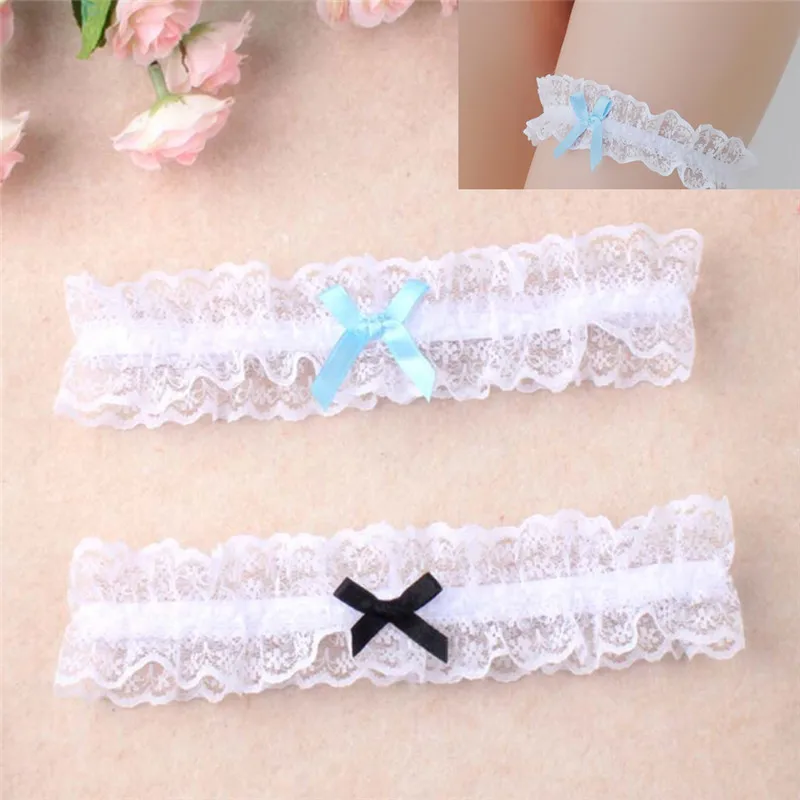 Sexy Mode Dessous Hochzeit Strumpfband Gürtel Braut Cosplay Party Zubehör Bowknot Spitze Elastische Bein Ring Braut Bein Strumpfband