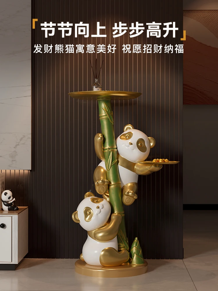 

Panda large storage tray floor ornament living room TV cabinet home decoration housewarming gift