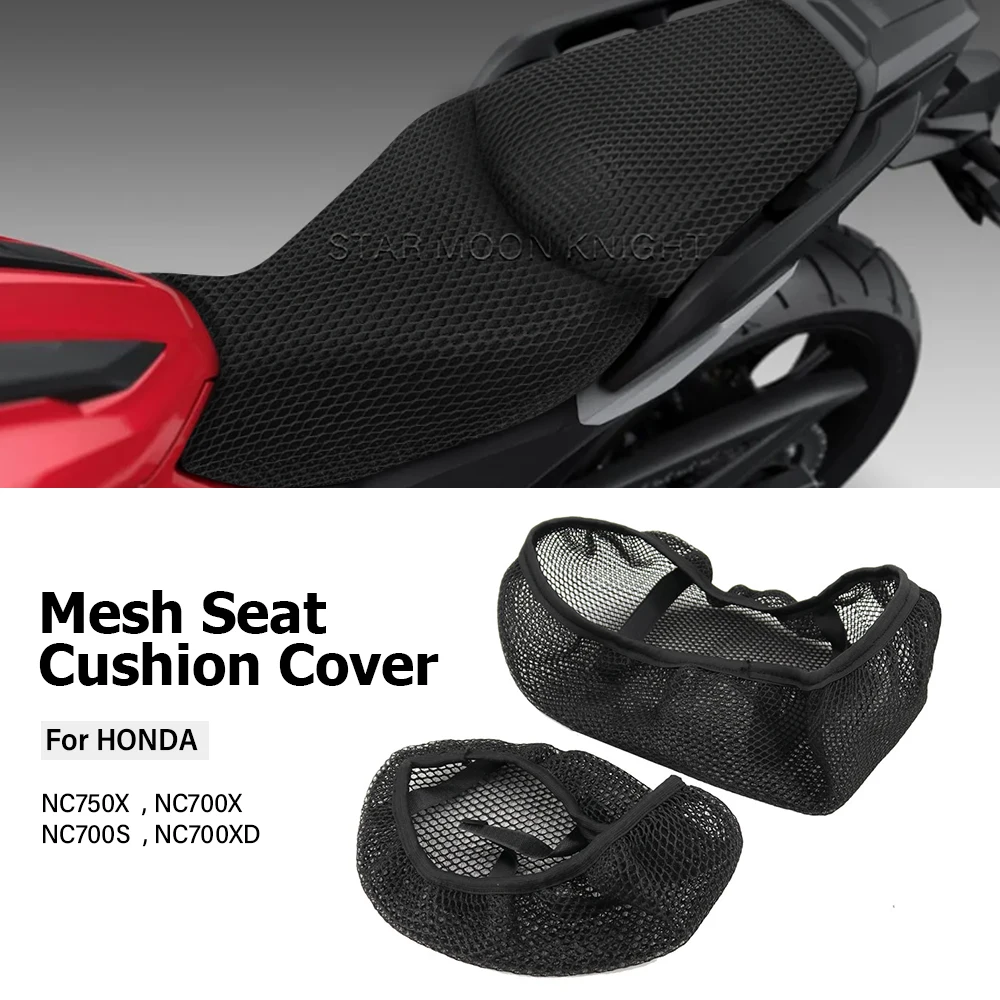 Für honda nc750x nc700x nc700s nc700xd nc 750 700 x nc750 750x 700x atmungsaktiver Sonnenschutz wasserdichter Mesh-Sitzkissen bezug