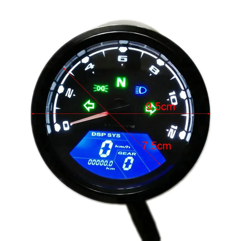 Motorcycle Accessories Mileage Gauge