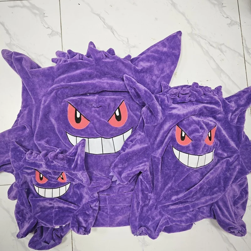 30/80cm Pokemon Gengar Anime Not Stuffed Plush Toys Big Pokémon Plushie Kawaii Semi-finished Leather Holster Pillow Gift for Kid