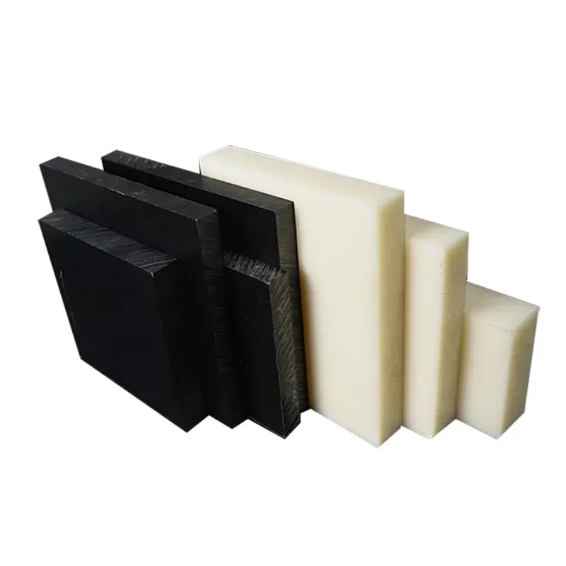 Piastre in plastica per piastre ABS Foglio Materiali di ingegneria CNC Beige Nero