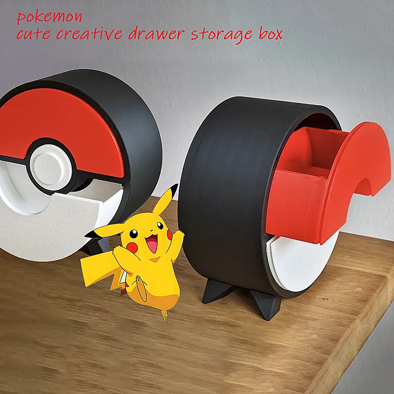new-cute-cartoon-pokemon-poke-ball-shape-storage-box-desktop-creative-ornaments-storage-gifts-convenient-small-objects-cabinet