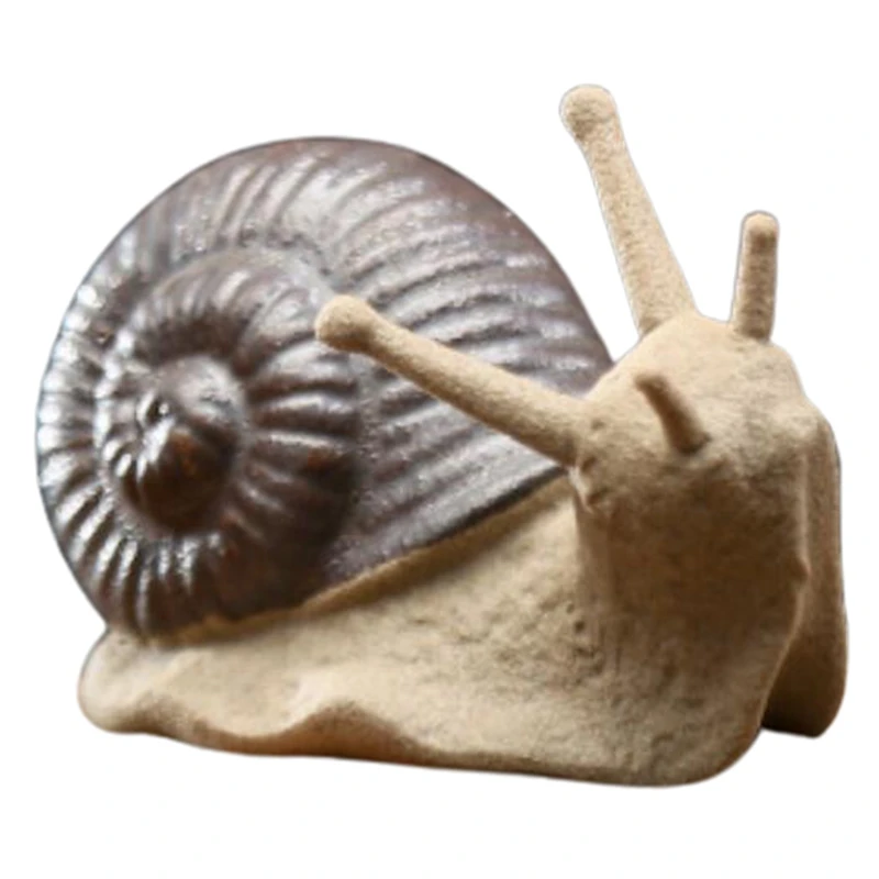 Coleção de caracol pequeno ornamentos bonsai mini paisagem jardim ao ar livre escultura animal mesa de escritório decoração de sala-c