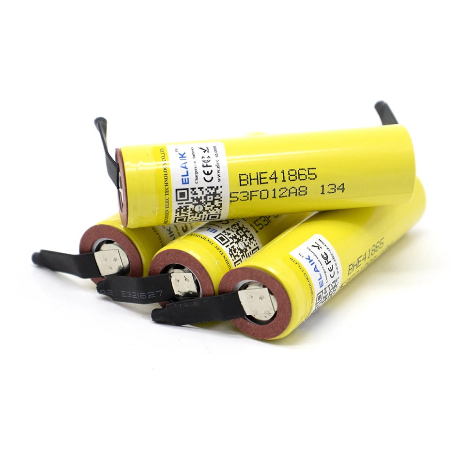 

4PCS New original 18650 3.7V HE4 2500mAh Max current 20A Lithium battery Power rechargeable battery for power tools +DIY nickel