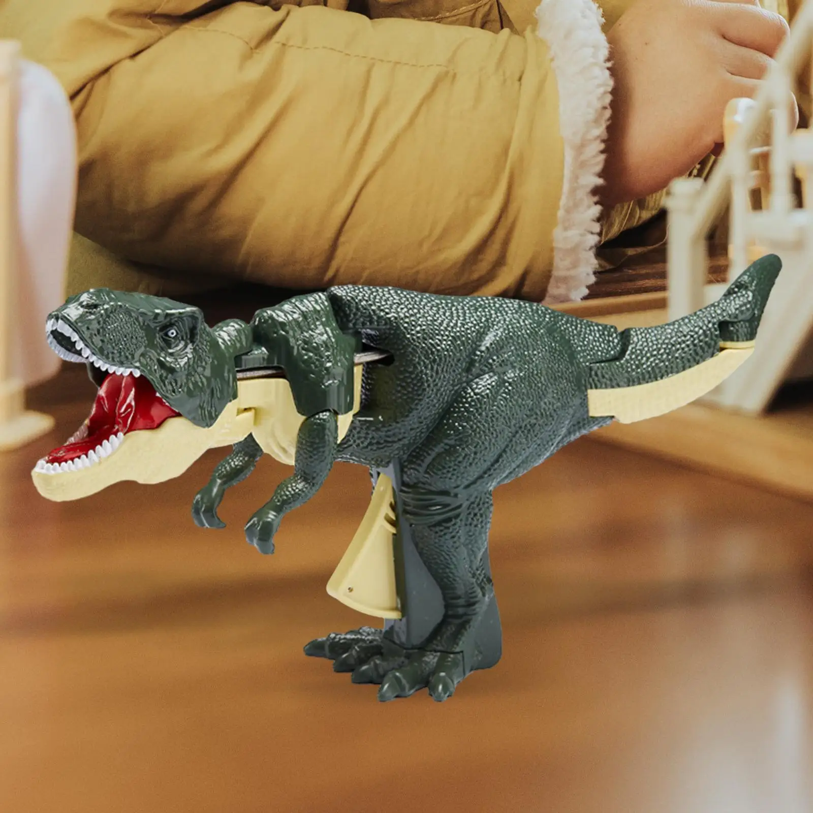 Small Trigger Dinosaur Toy Dinosaur Figure Playset Xmas Present Smooth Surface