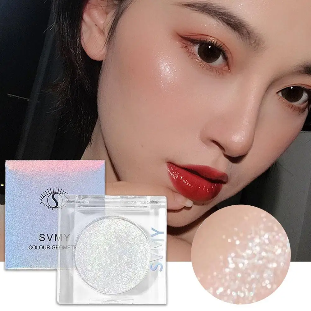 Glitter Oogschaduw Fleuren Ogen Make-Up Waterdichte Monochrome Oogschaduw Vrouwen Markeerstift Shimmer Cosmetica Paletten Pigme Q2u8