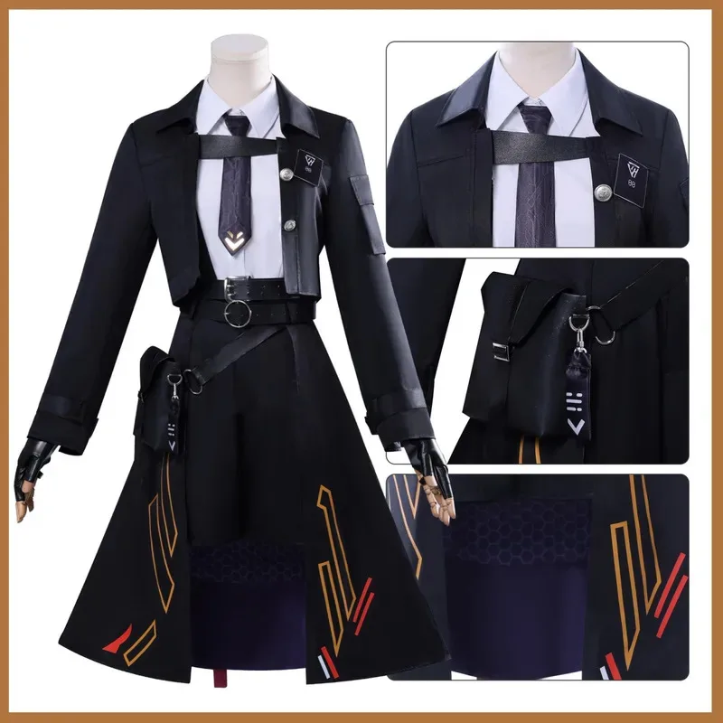 أزياء CyGame Love and Deepspace Player التأثيرية أزياء أنيمي Mc الزي القتال الموحد معطف تنورة امرأة البالغات كرنفال الهالوين البدلة