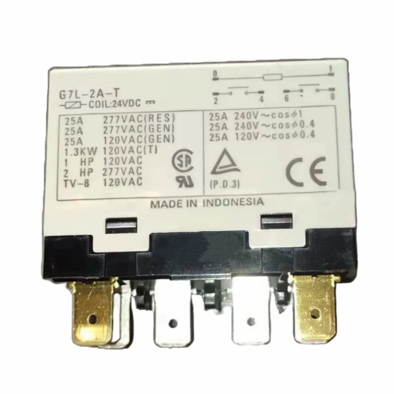 

Новое оригинальное реле G7L-2A-T 24 В постоянного тока 25 А