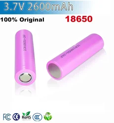 ICR18650-26F Large Capacity Rechargeable Lithium Battery 18650  Suitable for All Kinds of Electronic Products 3.7V 2600mAh