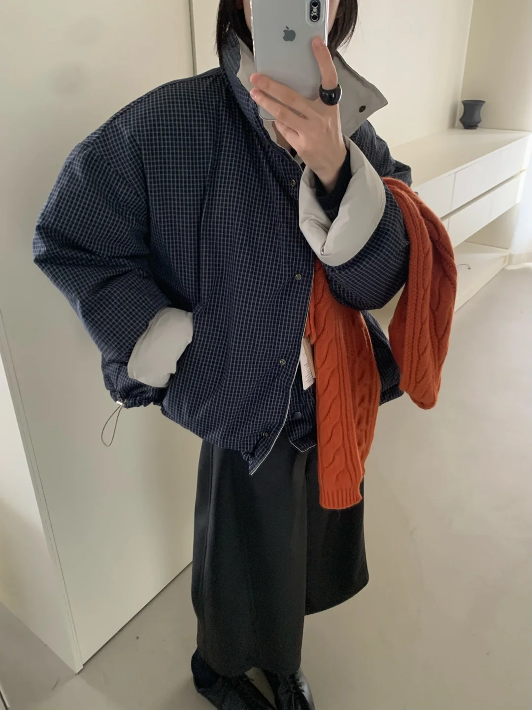 

Thiened 90 White Du down Stand Collar Two-Side Wear Autumn Winter Warm down Jaet Ladies Commute Sle Regular Fit Long ...