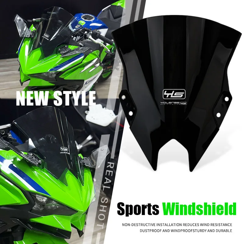 

2024 For NINJA500 For NINJA 500 SE 2025 Motorcycle Windscreen Windshield Wind Deflectors Shield Protector