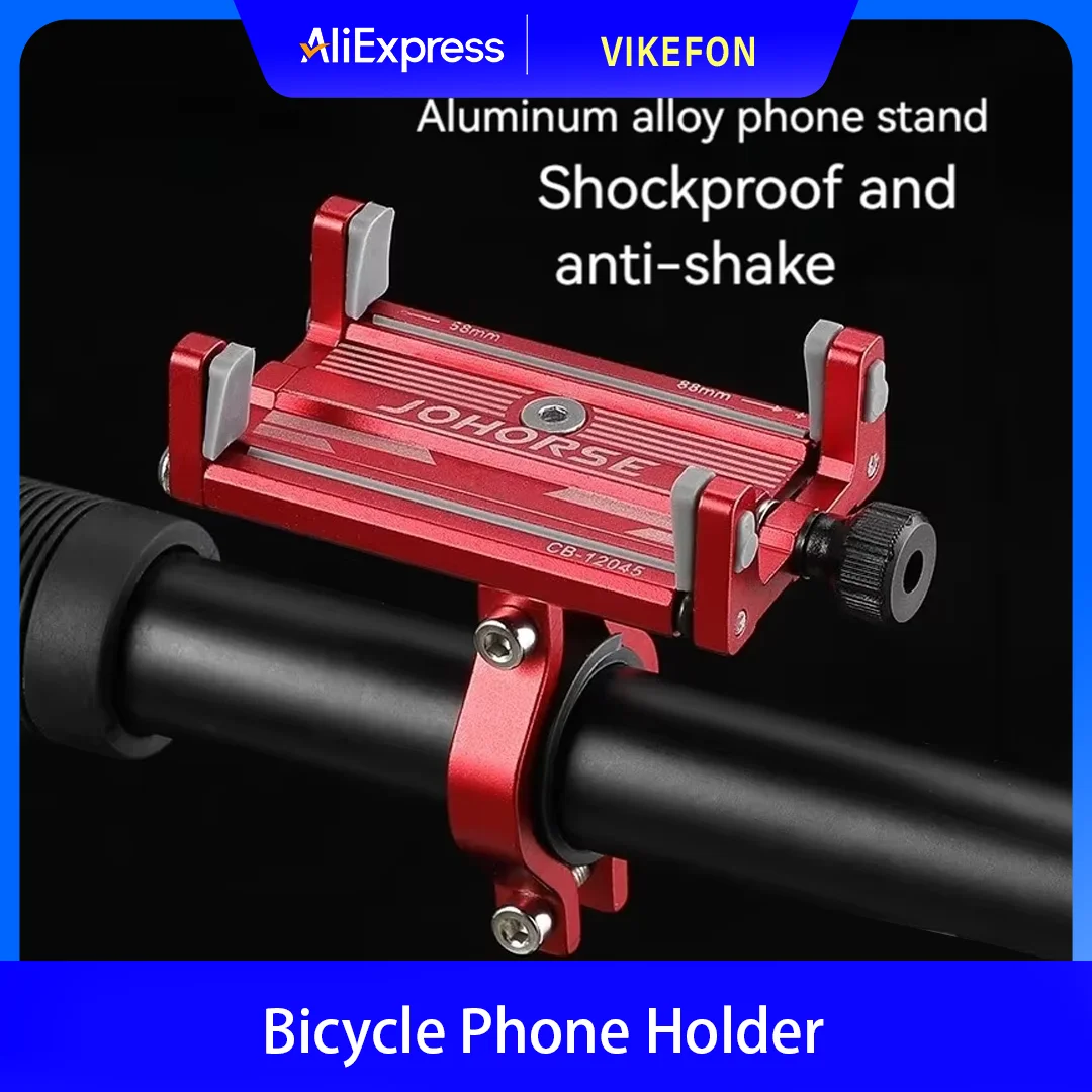 

Bicycle Phone Holder Reliable MTB Phone Mount Stand Bicycle Holder Aluminum Adjustable Bike Phone Holder Nonslip Holder