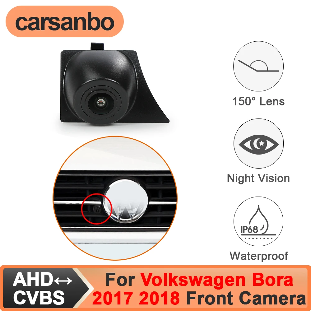 

Carsanbo Fit for Volkswagen Bora 2017 2018 Car Front View Camera CCD AHD 150° Night Vision Fisheye Lens Waterproof Front Camera