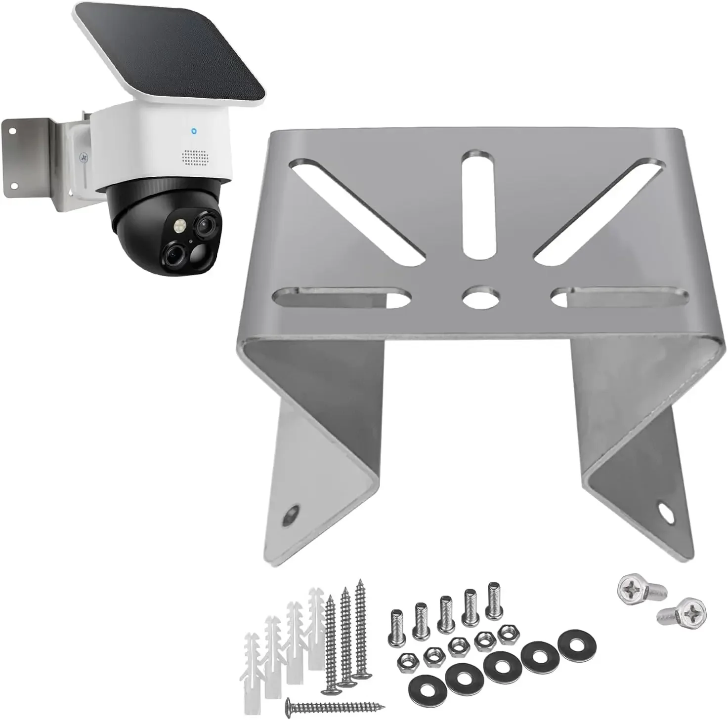 Wall Corner Mount Metal Bracket Compatible with Eufy SoloCam S340 Stainles Steel Holder Mounting Corner Bracket for PTZ Camera