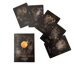 Hot sales Astro Oracle Tarot Cards Fate Divination Prophecy Card Family Party Game Tarot 43 Card Deck