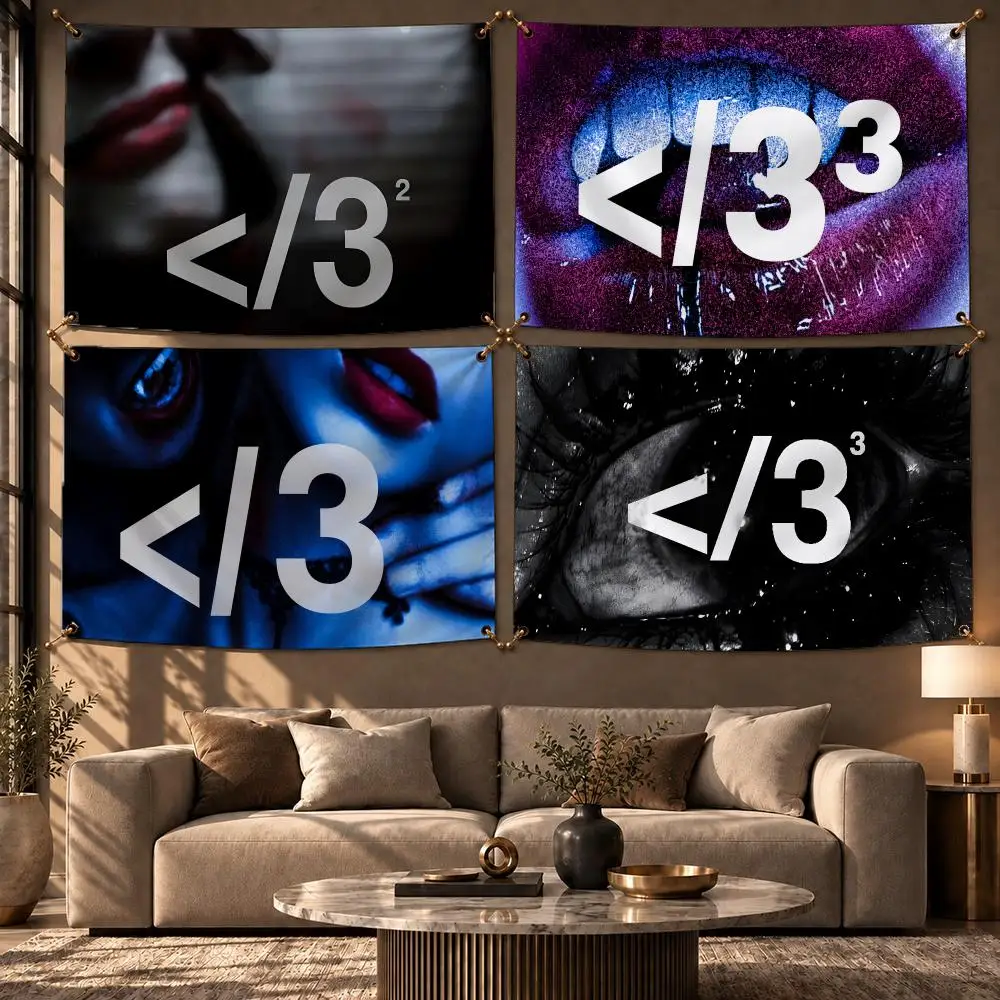 Trending Rapper Destroy Lonely Flags Wall Hanging Flag Banner Home Decor Aesthetic Living Room Bedroom HD Fabric