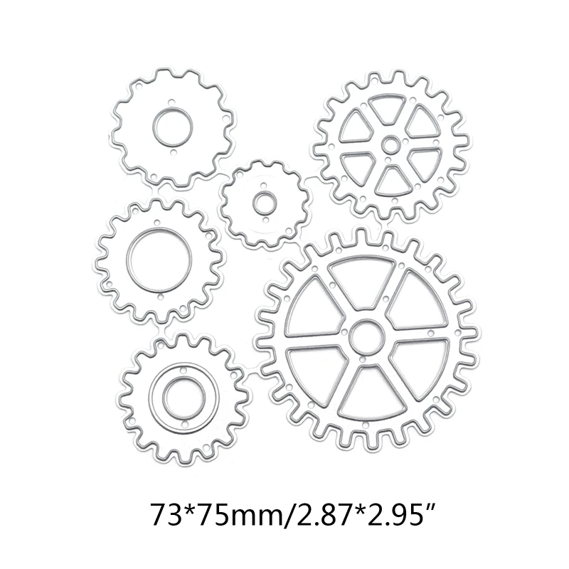 Steampunk Gear ตัดโลหะ Die DIY การ์ดเชิญวันหยุดทำอุปกรณ์