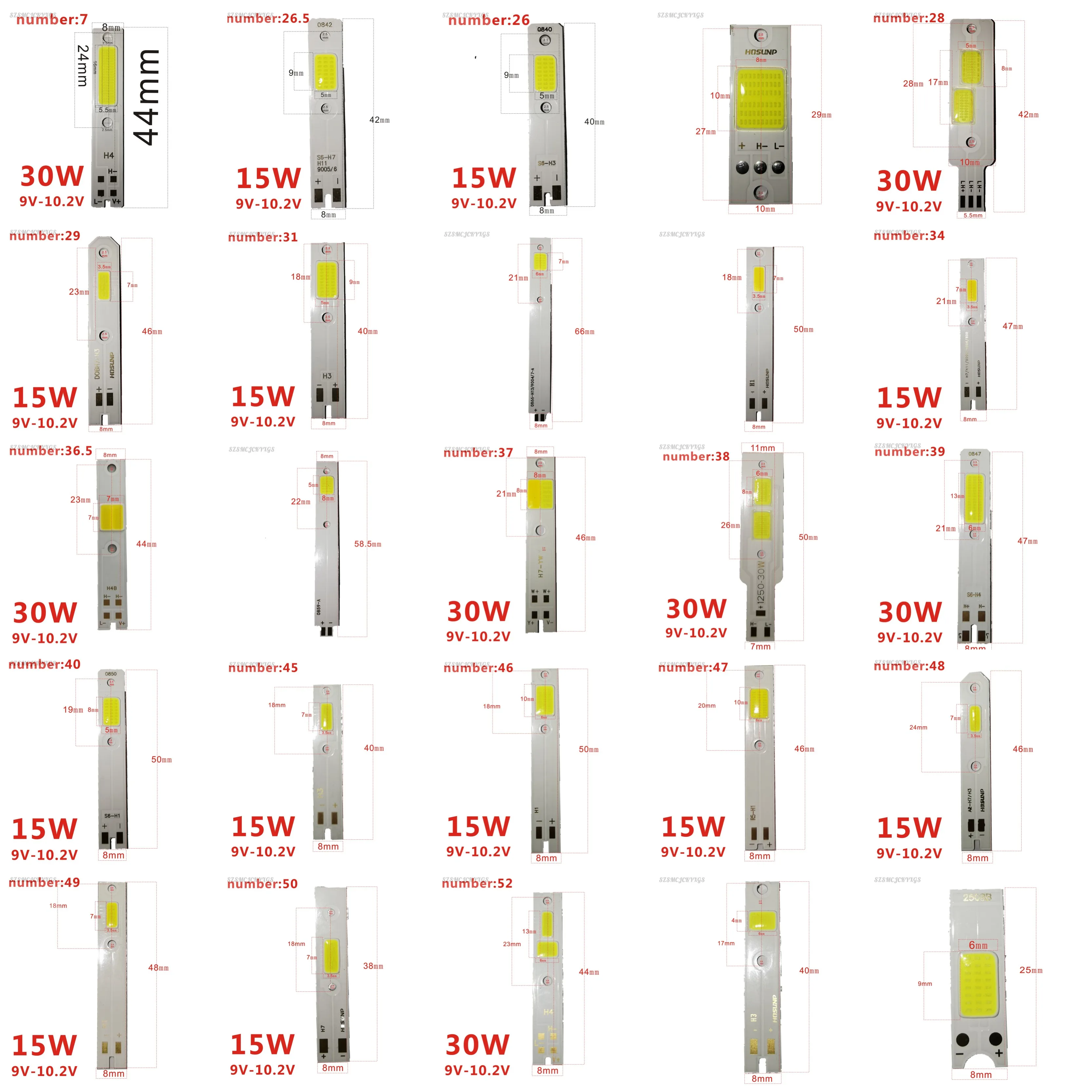 1pcs 4500K 6000K 8000K HB3 HB4 9005 9006 H1 H7 H4 H11 9012 Bulb Canbus Led Lamp CSP 3570 Car Headlight Fog Light 130W 30000LM