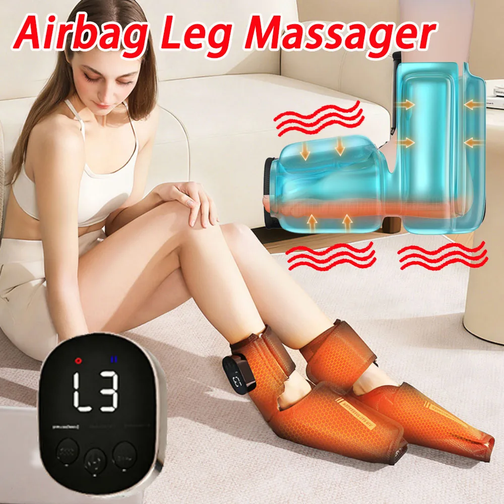 

Air Bag Leg Massager Leg Joint Sole Air Pressure Kneading Hot Compress Massage Electric Ankle Protection Vibration Foot Massager