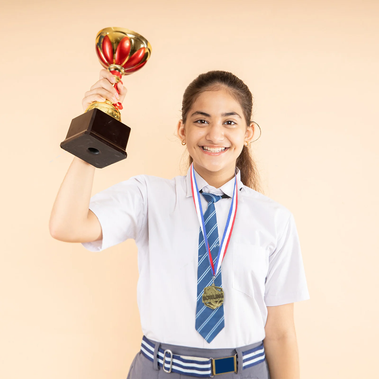 Medalha de boliche decorativa, medalha suspensa de jogo esportivo, medalha redonda de recompensa com fita, medalhas de boliche, prêmios de boliche