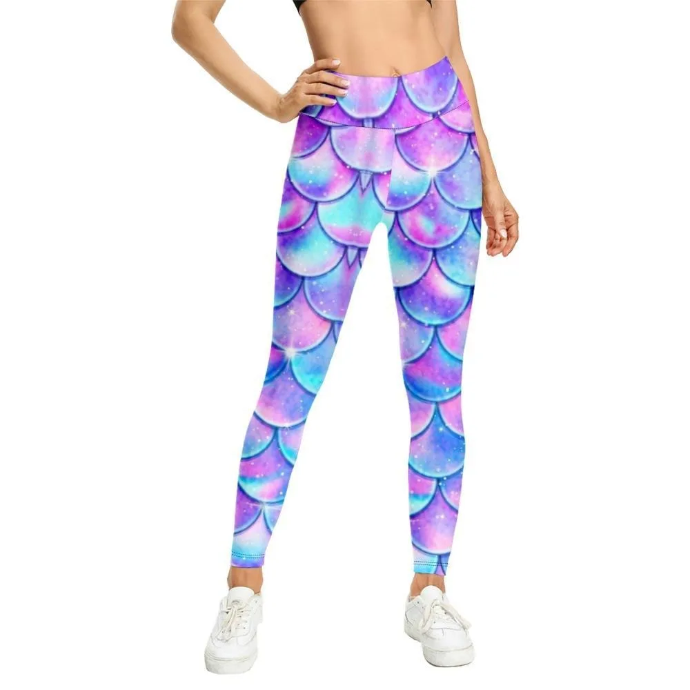 

Shiny Scale Printed Pants Sexy Leggings Women High Waist Seamless Leggings Sporty Girl Gym Yoga Pants Butt Lift Outfit Bottoms