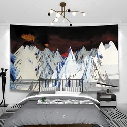 Radioheads Music Art Wall Hanging Tapestry Wallpaper Tapestry Headboard Aesthetic Room Decoration