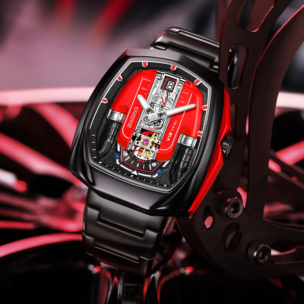 Drop Shipping V12 Engine Watch Quartz Watches Waterproof Hot Style Watches For Man Watch Waterproof