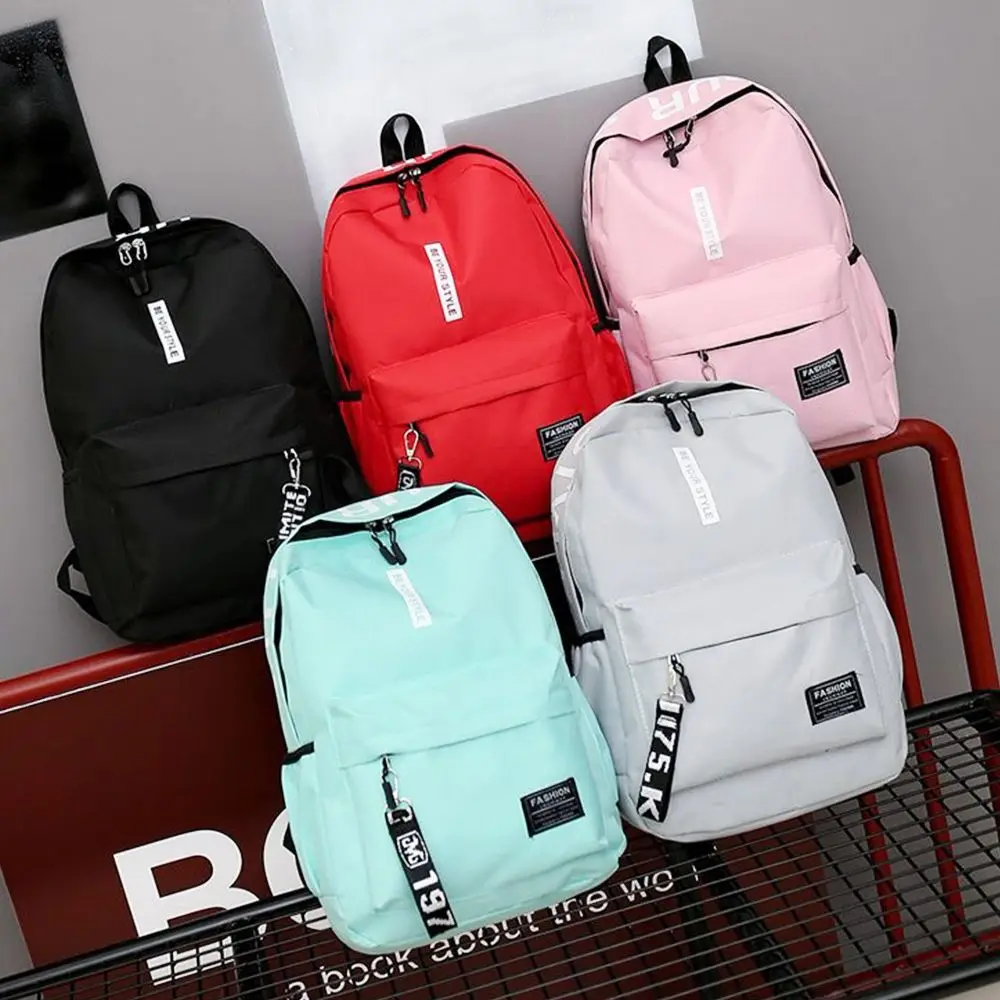 New Female Fashion Lady High Capacity Waterproof College Backpack Trendy Girls Laptop School Bags Nylon Travel Book Rucksack Bag