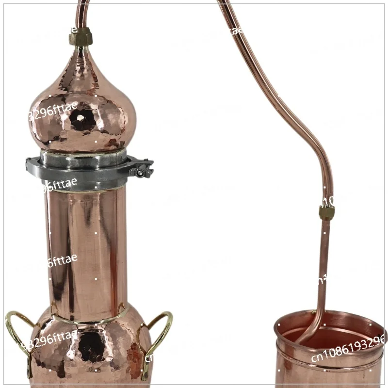 

2L Copper Distiller Household Distillation Equipment Hydrosol Machine Distilled Spirit Distiller