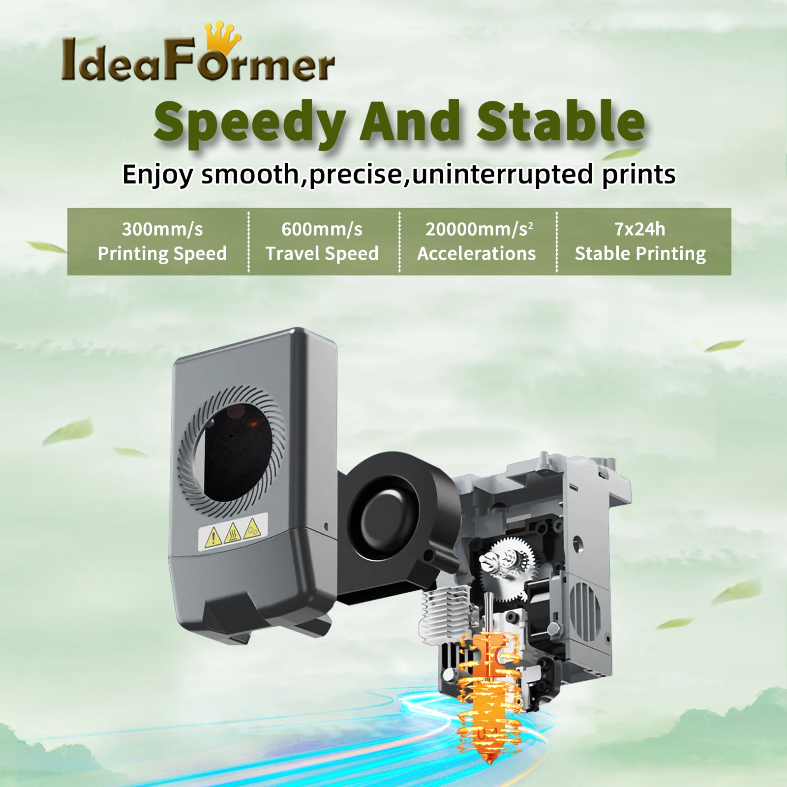 Upgraded Nozzle For Flashforge AD5X Hot End Kit 0.4mm/0.6mm Multi-Size Nozzle For Flashforge AD5X Extruder 3d Printer Parts