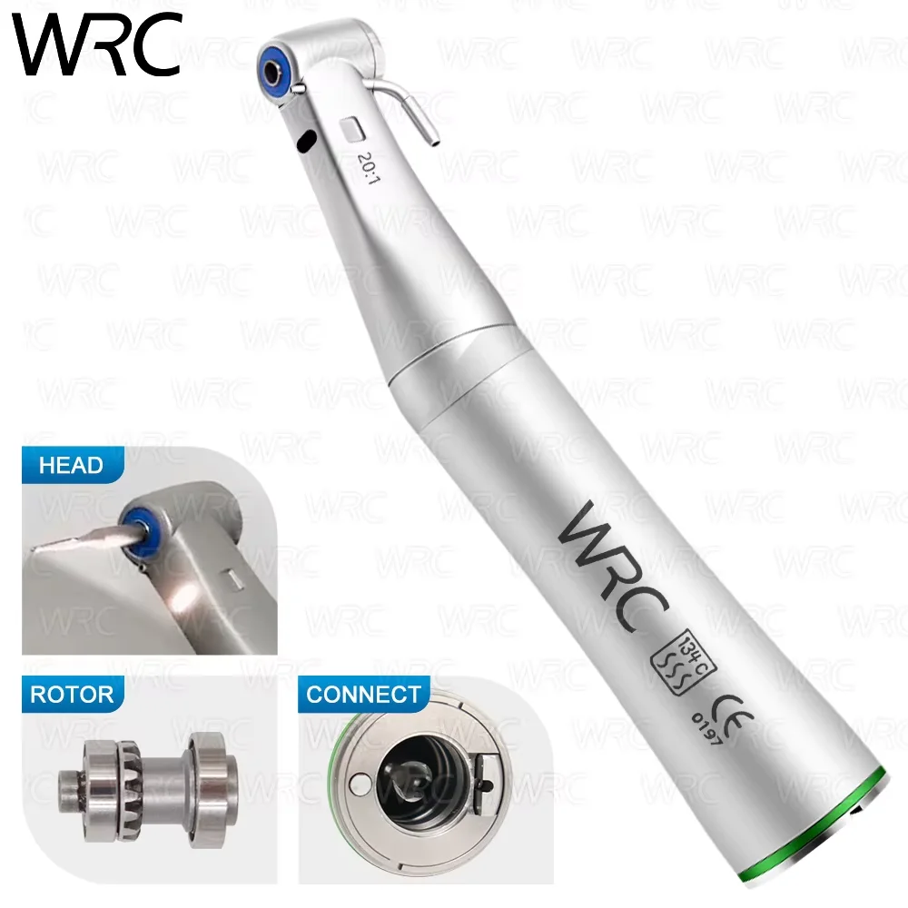 Dental Low Speed Handpiece 20:1 Self- illumination LED contra angle Against Implant Angle 20:1 series Surgery Handpiece Tools