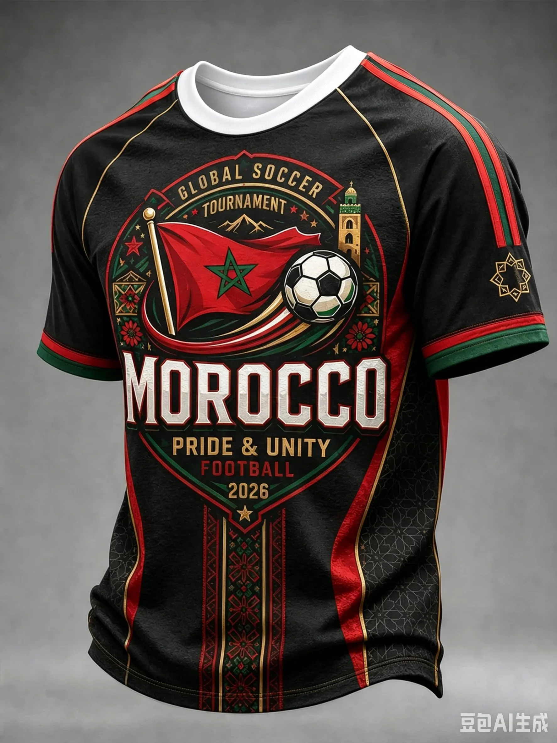 T-Shirt Supporters Maroc 2026