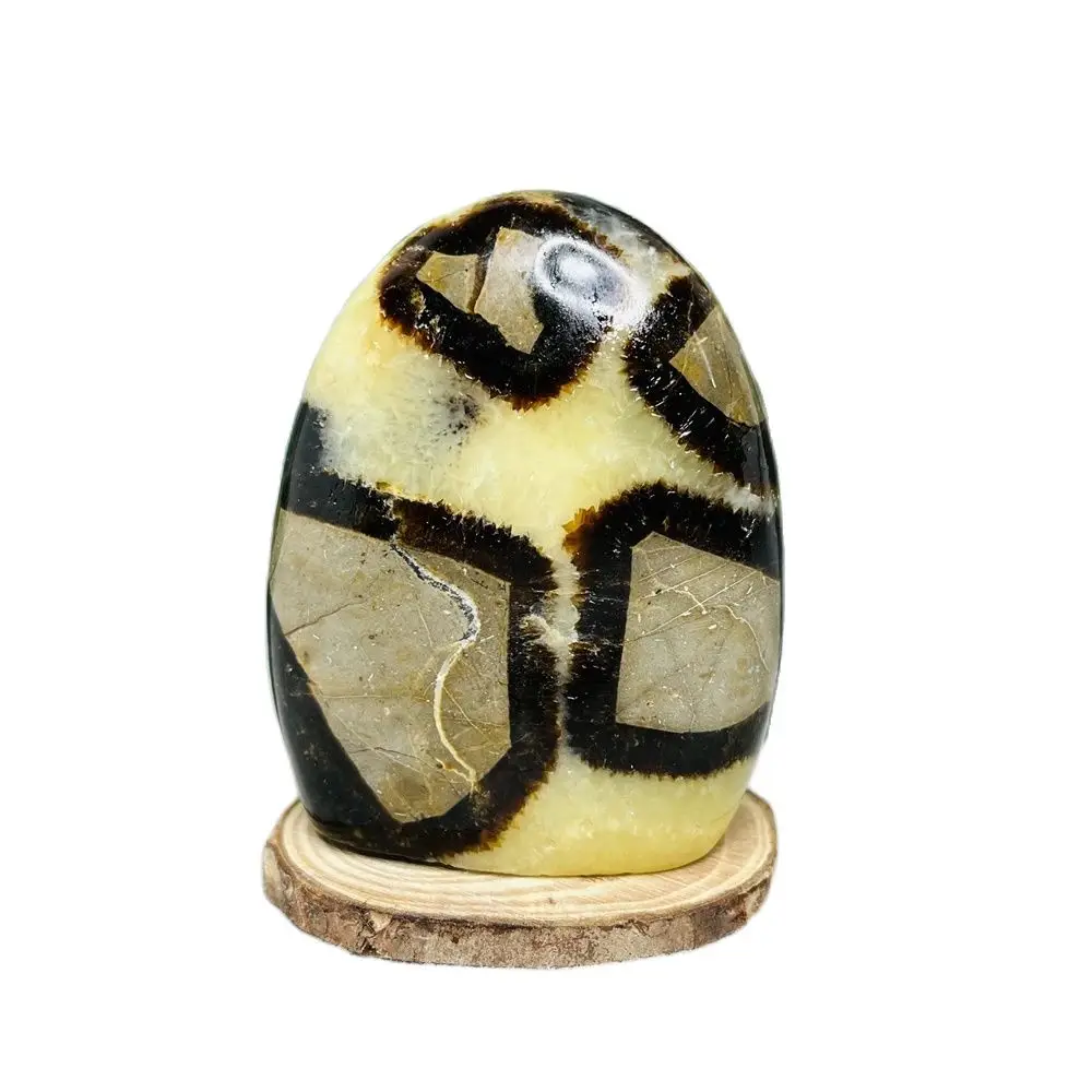 

Natural Septarium Tower Turtle Stone Free form Geode Crystal Home Room Feng Shui Decoration Hand Polished Gem Spiritual Healing